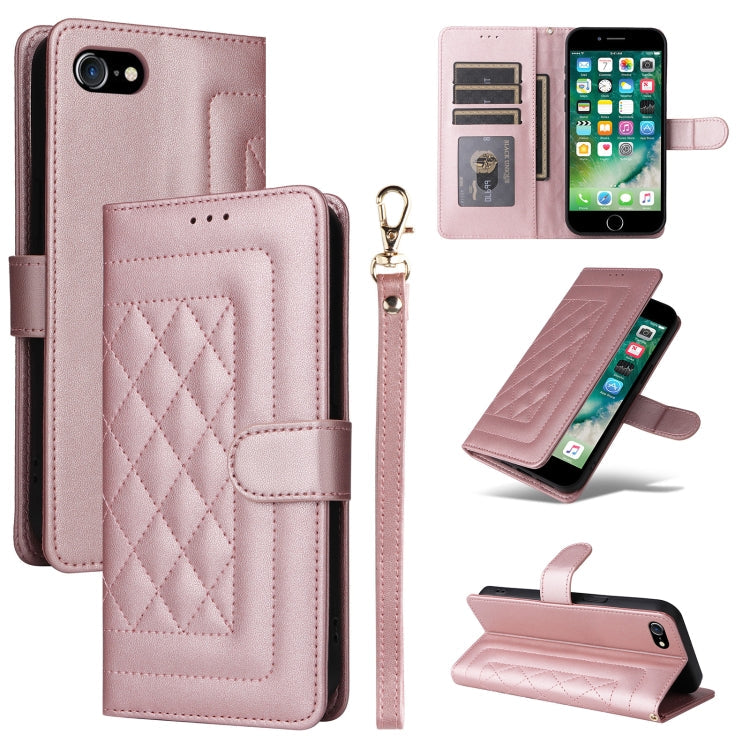 Diamond Lattice Leather Flip Phone Case, Series 4