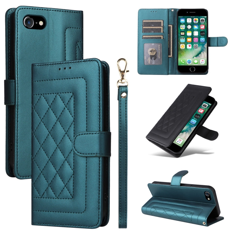 Diamond Lattice Leather Flip Phone Case, Series 4