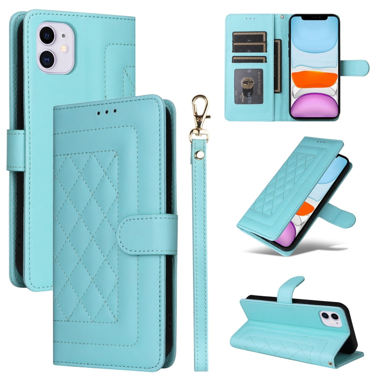 Diamond Lattice Leather Flip Phone Case, Series 1