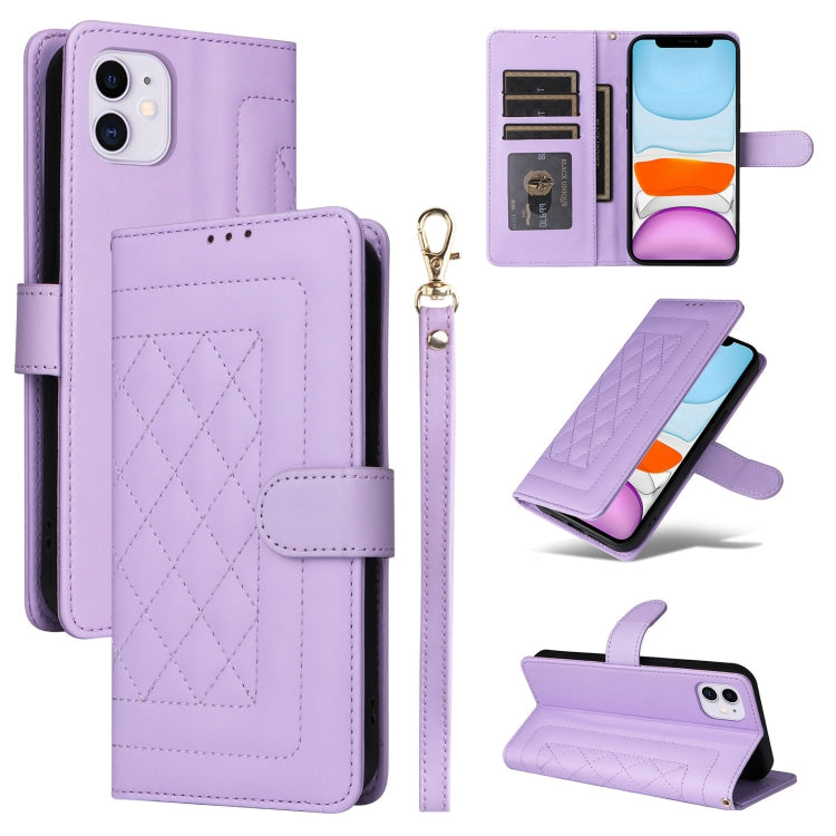 Diamond Lattice Leather Flip Phone Case, Series 1