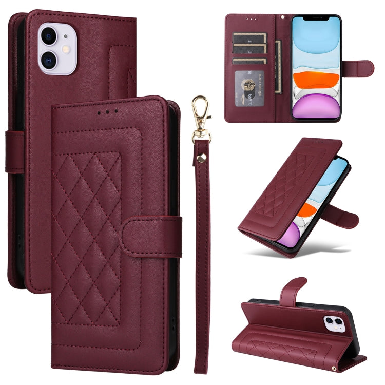 Diamond Lattice Leather Flip Phone Case, Series 1