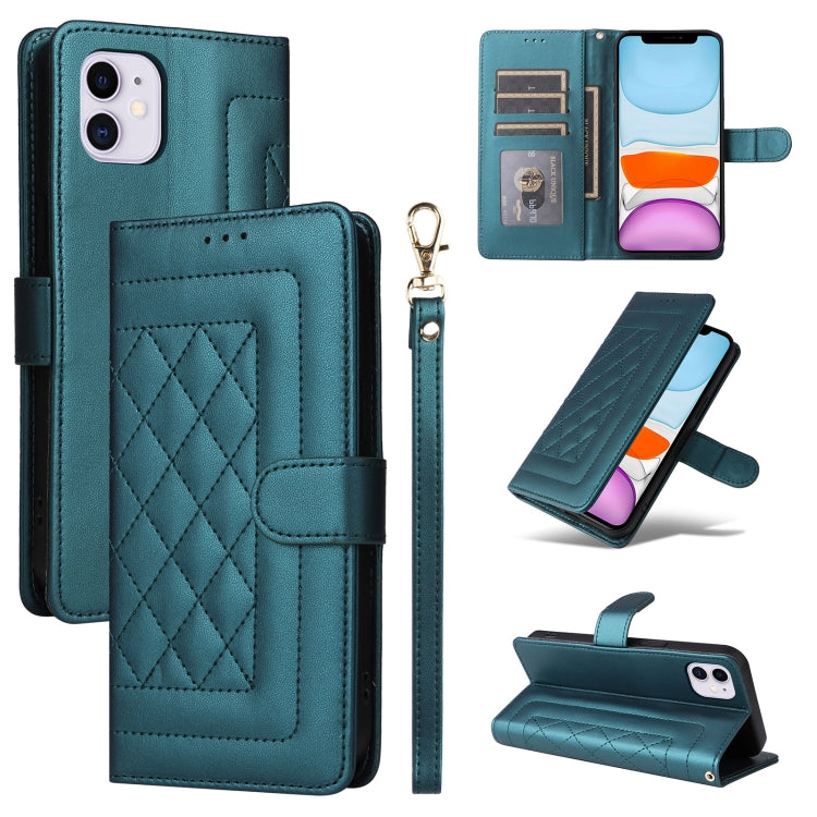 Diamond Lattice Leather Flip Phone Case, Series 1