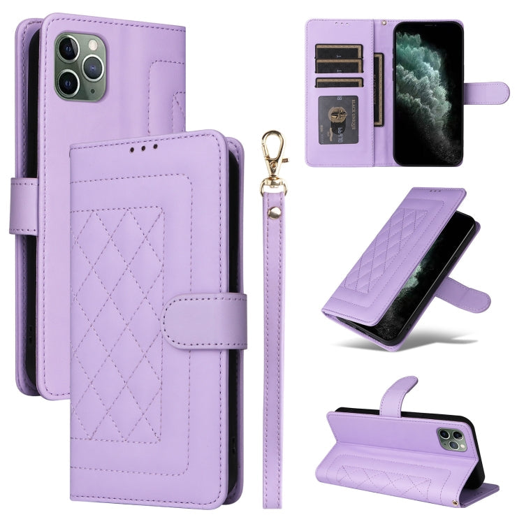 Diamond Lattice Leather Flip Phone Case, Series 5