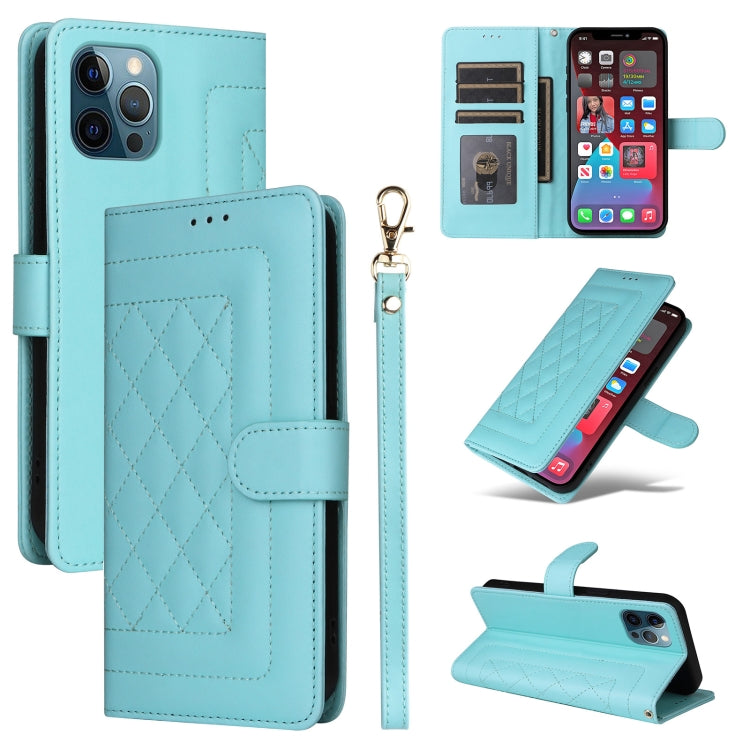 Diamond Lattice Leather Flip Phone Case, Series 3