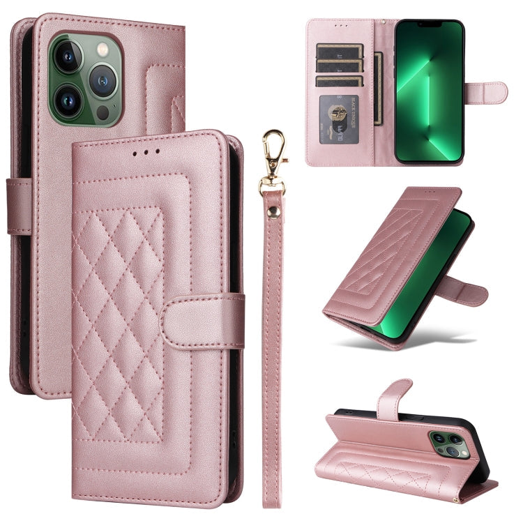 Diamond Lattice Leather Flip Phone Case, Series 1