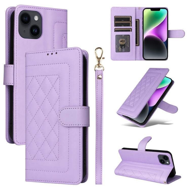 Diamond Lattice Leather Flip Phone Case, Series 2