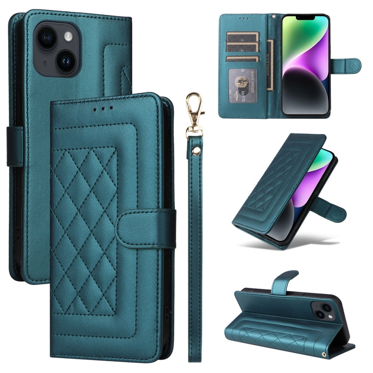 Diamond Lattice Leather Flip Phone Case, Series 2