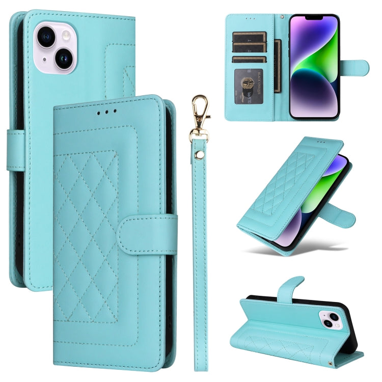 Diamond Lattice Leather Flip Phone Case, Series 7