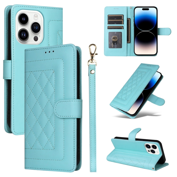 Diamond Lattice Leather Flip Phone Case, Series 5