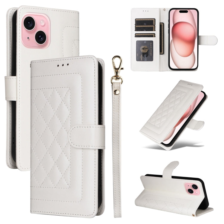 Diamond Lattice Leather Flip Phone Case, Series 4