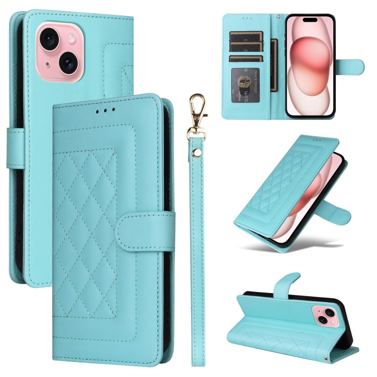 Diamond Lattice Leather Flip Phone Case, Series 4