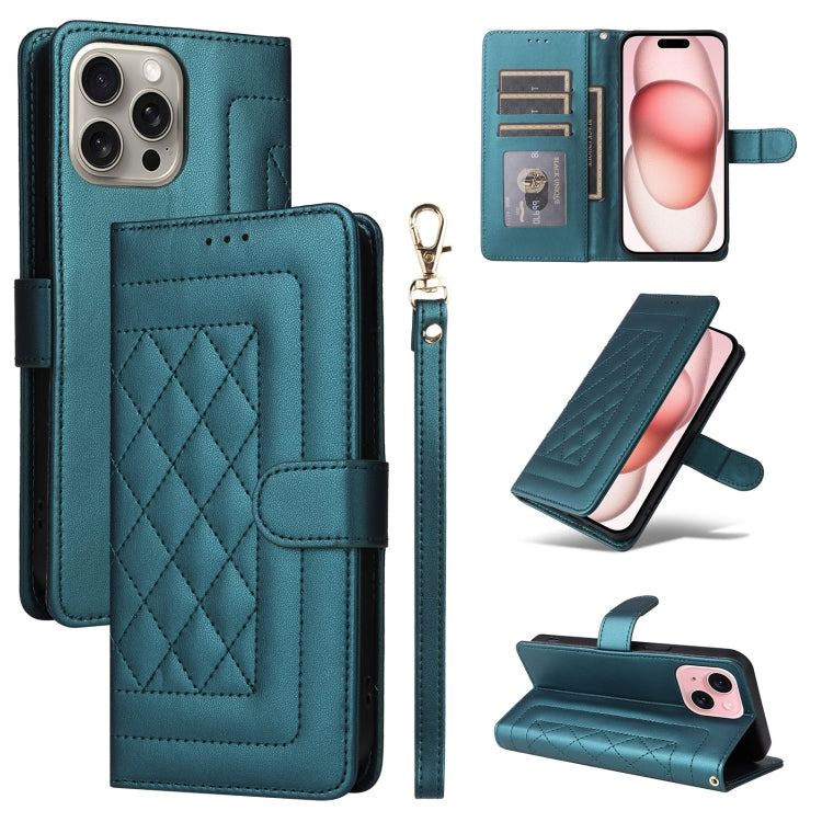 Diamond Lattice Leather Flip Phone Case, Series 4