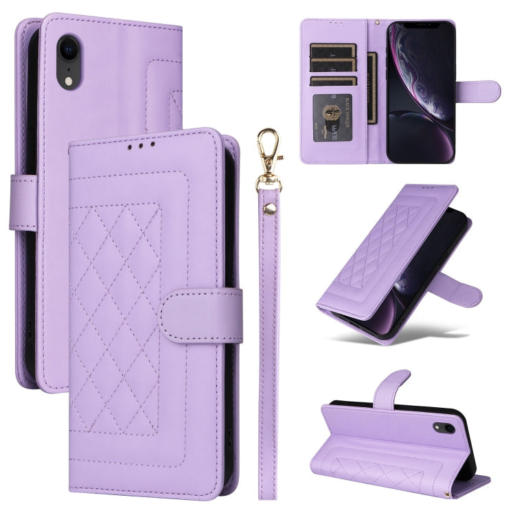 Diamond Lattice Leather Flip Phone Case, Series 1