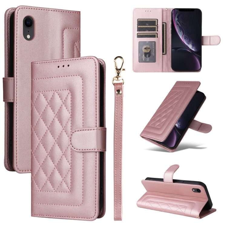 Diamond Lattice Leather Flip Phone Case, Series 1