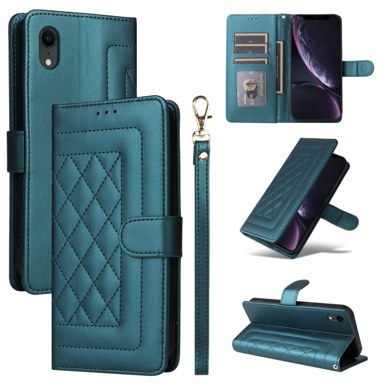 Diamond Lattice Leather Flip Phone Case, Series 1