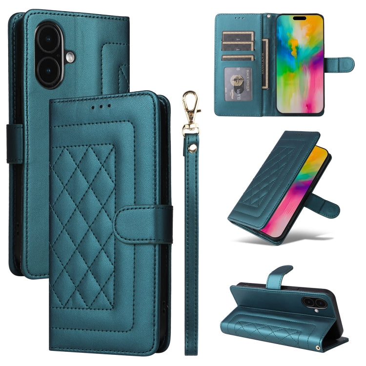 Diamond Lattice Leather Flip Phone Case, Series 5