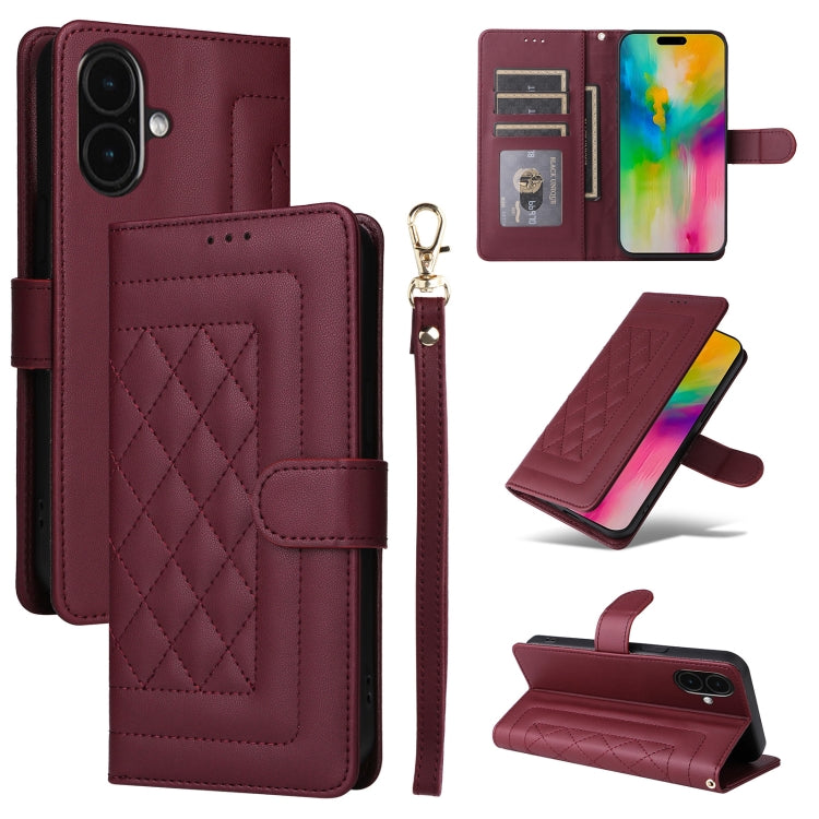 Diamond Lattice Leather Flip Phone Case, Series 2