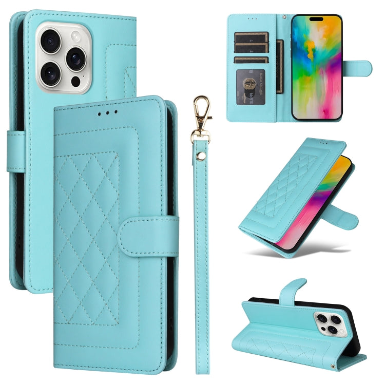 Diamond Lattice Leather Flip Phone Case, Series 6