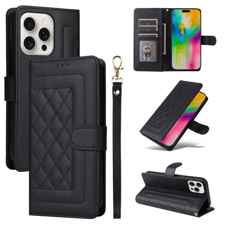 Diamond Lattice Leather Flip Phone Case, Series 3