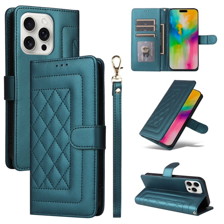 Diamond Lattice Leather Flip Phone Case, Series 3