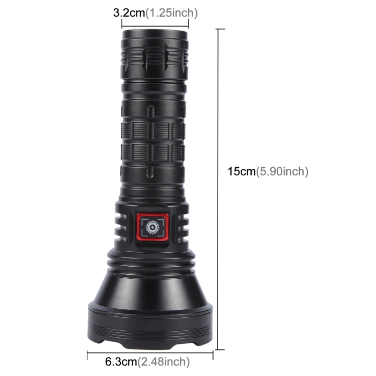 812-BT90 50W Spotlight 3000LM USB Rechargeable LED Flashlight My Store