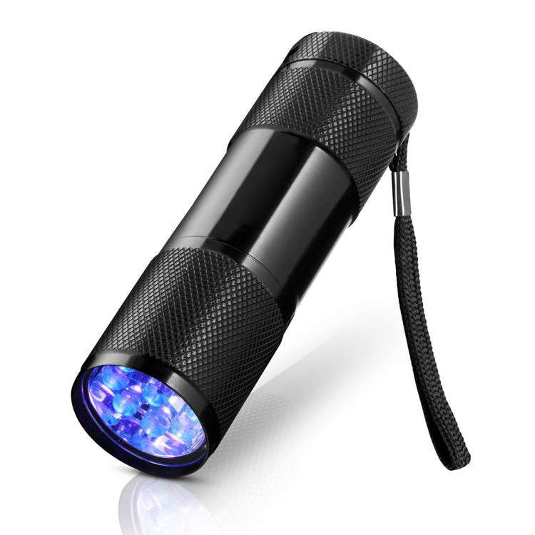 Mini 9 LEDs 395nm Ultraviolet Ray Detection Flashlight