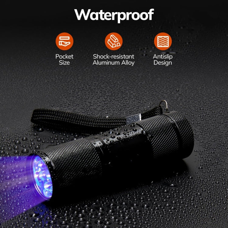 Mini 9 LEDs 395nm Ultraviolet Ray Detection Flashlight My Store