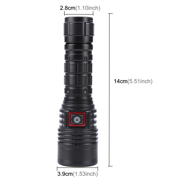 813 T40 1200LM USB Rechargeable LED Flashlight My Store