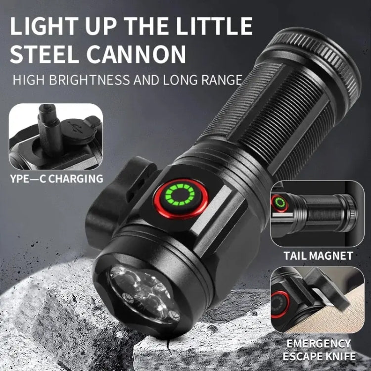 W5183 4 LEDs Highlight Mini Rechargeable Flashlight My Store