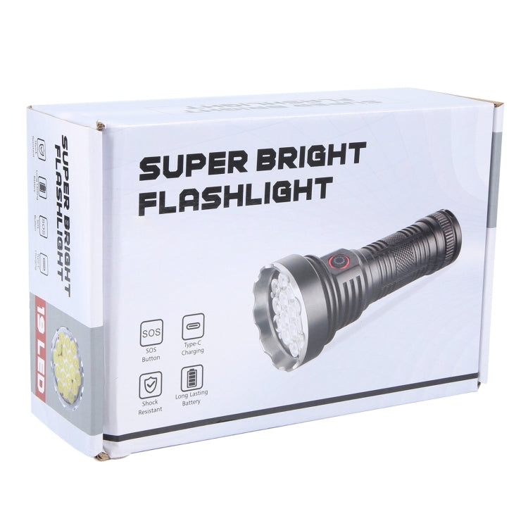 W5201-1 19 LEDs 3200LM Super Bright Rechargeable Flashlight My Store