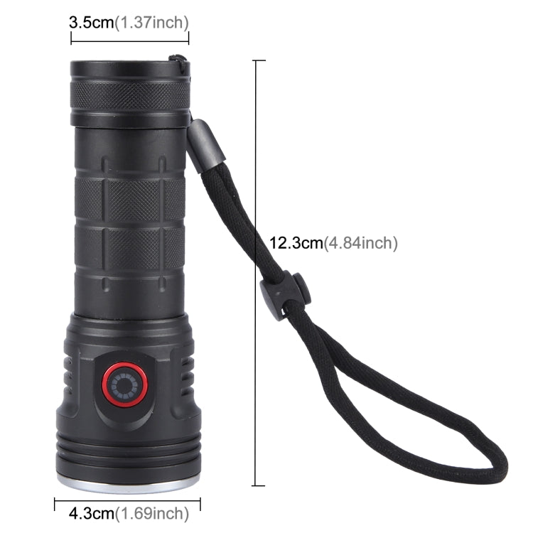 W5204 8 LEDs 3100LM High Brightness Rechargeable Flashlight My Store