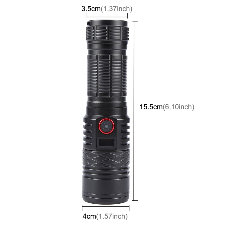 816 20W Spotlight 2000LM Telescopic Zoom LED Flashlight My Store