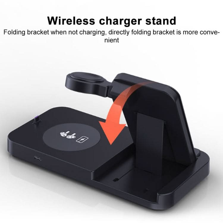 3 in 1 15W Earphones/Phones/Watch Fold Wireless Charger Stand