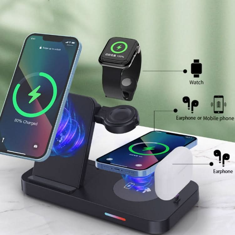 3 in 1 15W Earphones/Phones/Watch Fold Wireless Charger Stand