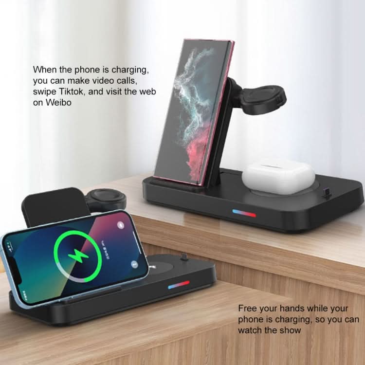 3 in 1 15W Earphones/Phones/Watch Fold Wireless Charger Stand