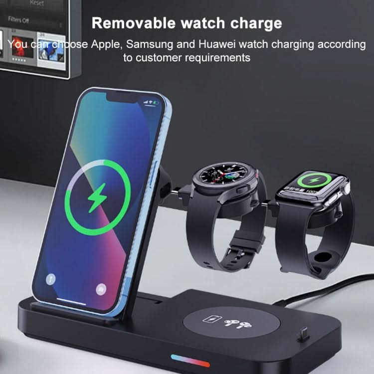 3 in 1 15W Earphones/Phones/Watch Fold Wireless Charger Stand