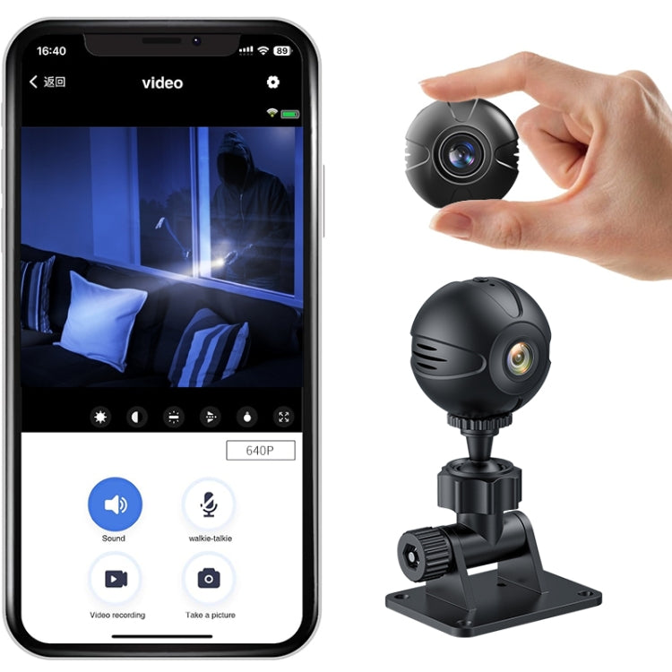 X3 Wireless Mini DV WiFi IP Camera, Support Night Vision / Motion Detection Reluova