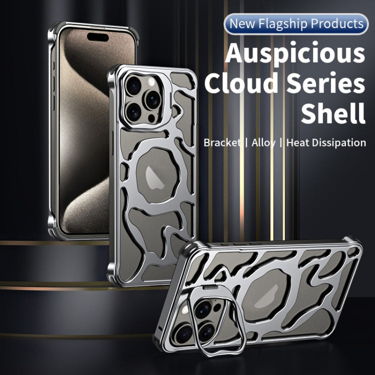 Auspicious Cloud Series MagSafe Metal Phone Case with Bracket