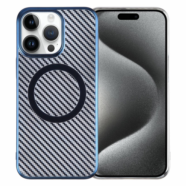 6D Plated Carbon Fiber Clear Magsafe PC Phone Case, Series 2