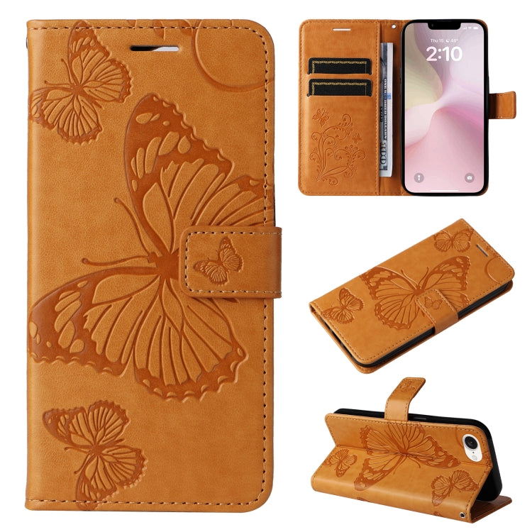 3D Butterfly Embossed Pattern Flip Leather Phone Case, Series 1