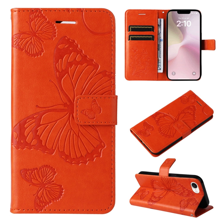 3D Butterfly Embossed Pattern Flip Leather Phone Case, Series 1