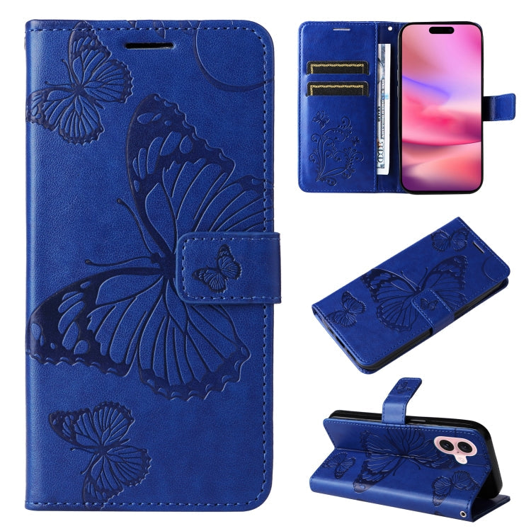 3D Butterfly Embossed Pattern Flip Leather Phone Case, Series 2