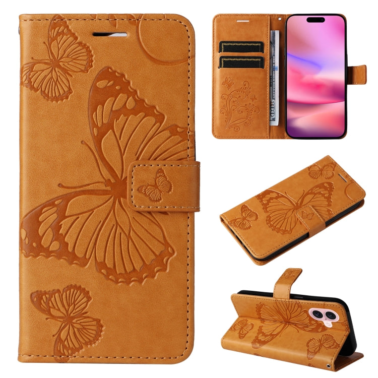 3D Butterfly Embossed Pattern Flip Leather Phone Case, Series 2