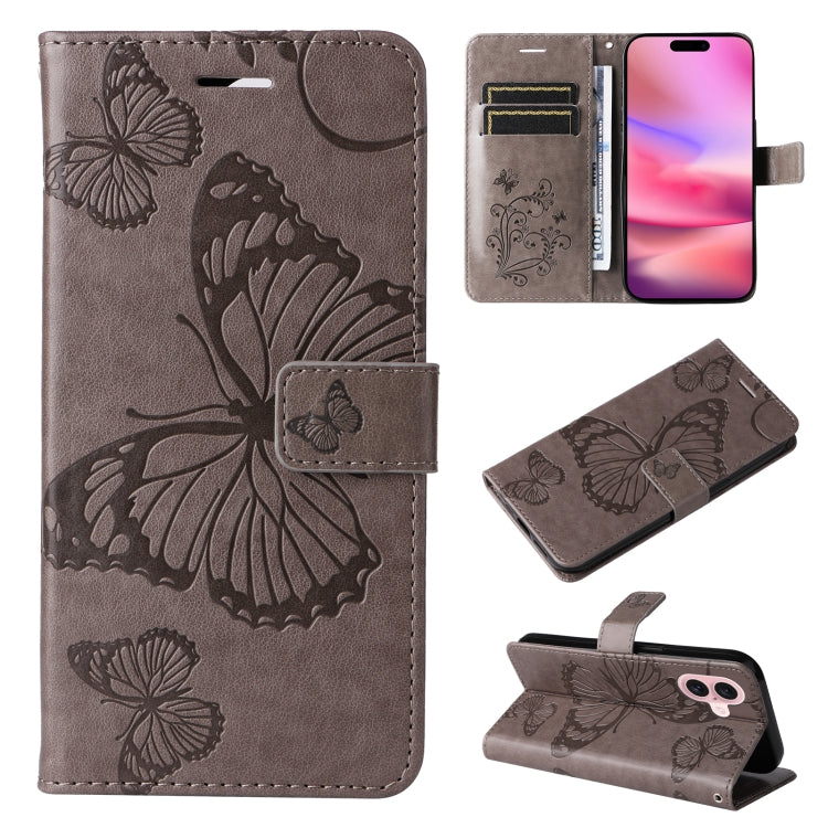 3D Butterfly Embossed Pattern Flip Leather Phone Case, Series 2