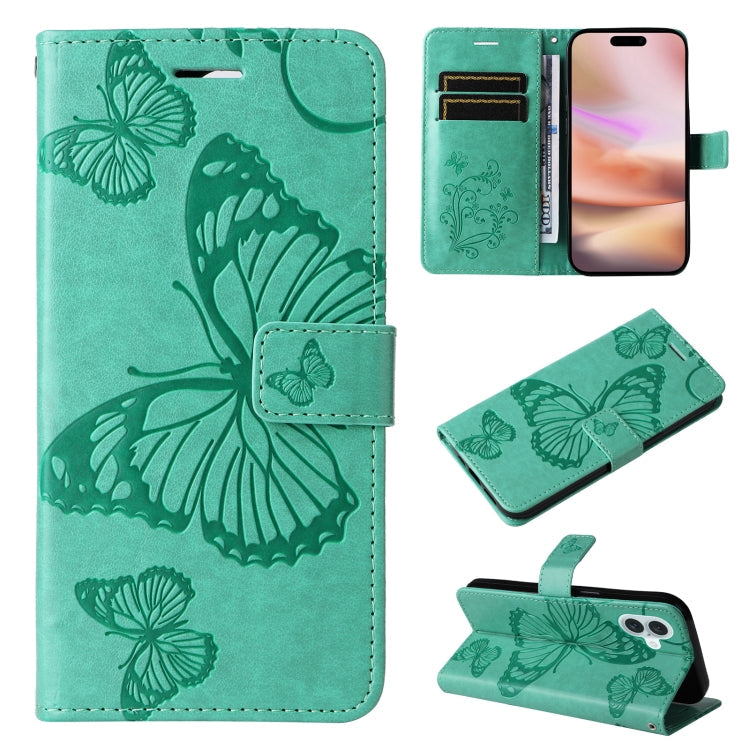 3D Butterfly Embossed Pattern Flip Leather Phone Case, Series 1