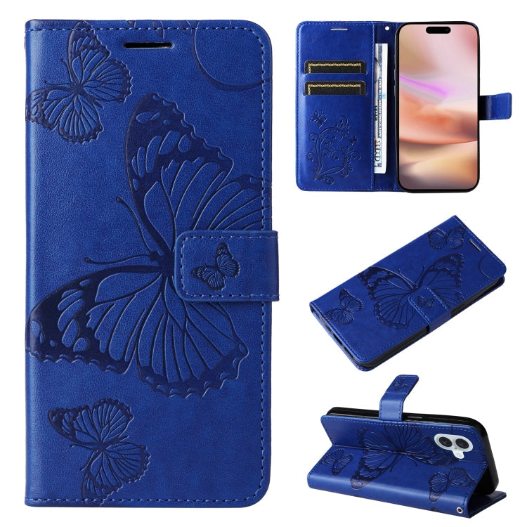 3D Butterfly Embossed Pattern Flip Leather Phone Case, Series 1