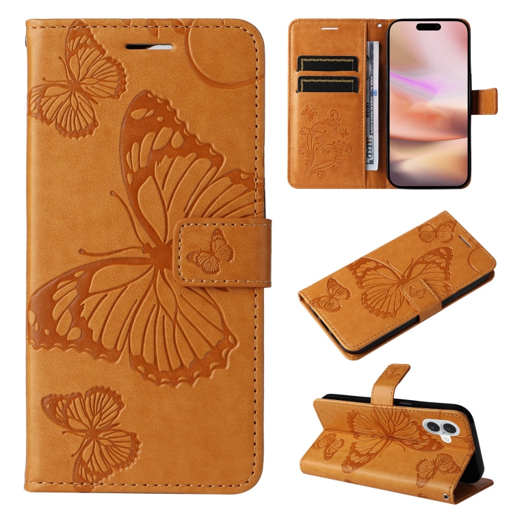 3D Butterfly Embossed Pattern Flip Leather Phone Case, Series 1