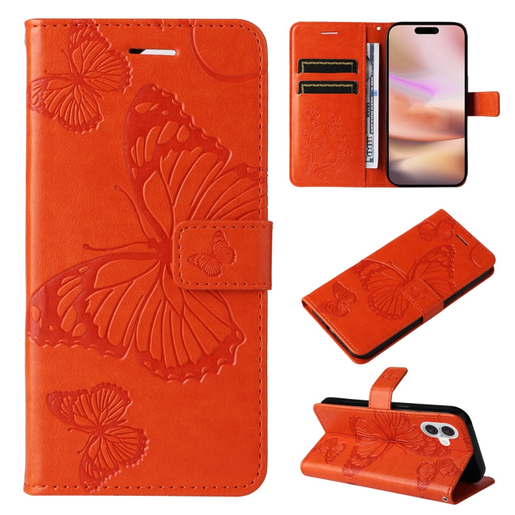 3D Butterfly Embossed Pattern Flip Leather Phone Case, Series 1