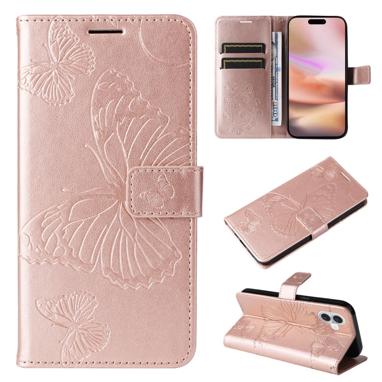 3D Butterfly Embossed Pattern Flip Leather Phone Case, Series 1