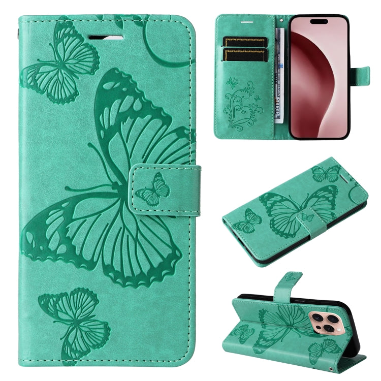 3D Butterfly Embossed Pattern Flip Leather Phone Case, Series 1